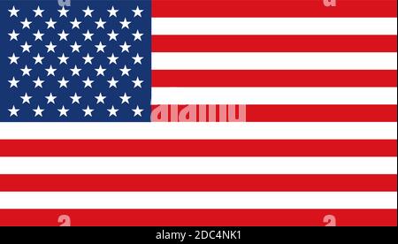 United States Of America USA flag Stock Vector