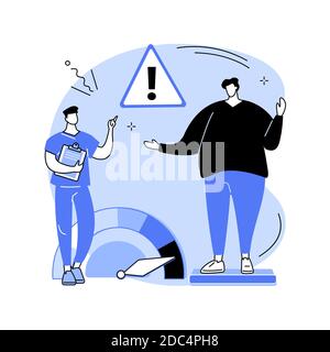 Body Mass Index abstract concept vector illustration. Stock Vector