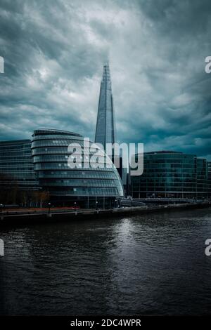 Shots of the city of london during a rainy day Stock Photo