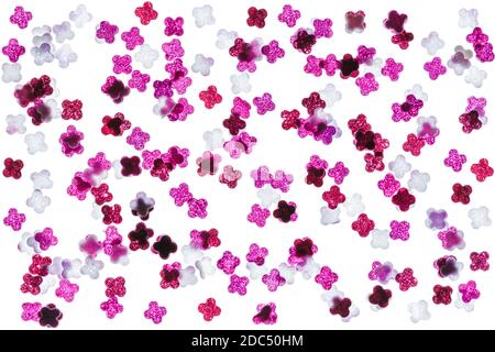 Flower pink petals isolated on white background Stock Photo