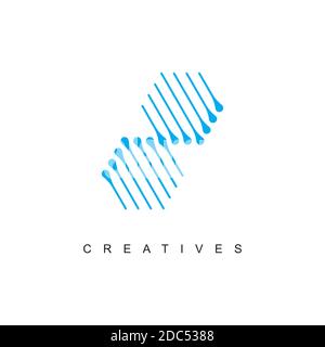 DNA logo design template.icon for science technology Stock Vector