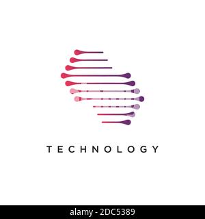 Modern abstract symbol logo design vector template Stock Vector