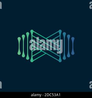 Abstract infinity logo design template.modern infinity icon with line style Stock Vector