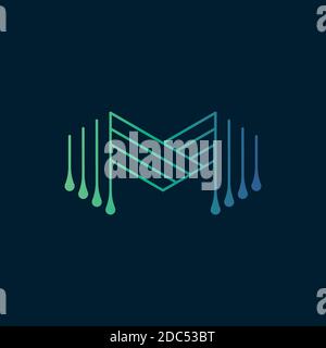 Creative letter M logo design vector template Stock Vector
