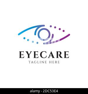 Eye care logo design template.eye symbol for medical clinic Stock Vector