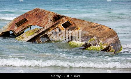 The well known ship wreck of the pisces star located in the waters of ...