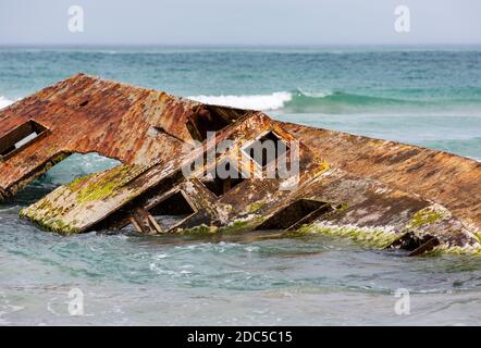 The well known ship wreck of the pisces star located in the waters of ...