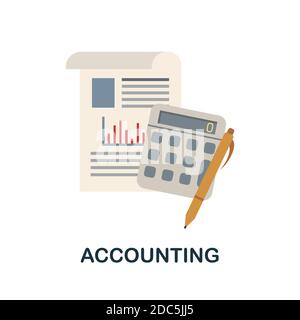 Accounting icon. Simple element from human resources collection. Creative Accounting icon for web design, templates, infographics and more Stock Vector