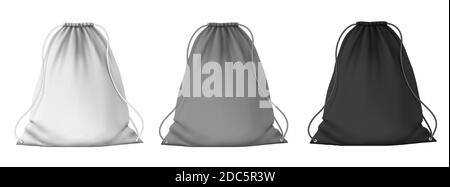 Download Blank white drawstring backpack mockup lying, top view Stock Photo - Alamy