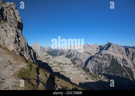 geography / travel, Germany, Bavaria, Mittenwald, of the Passamani panorama circular route at Larchetf, Additional-Rights-Clearance-Info-Not-Available Stock Photo