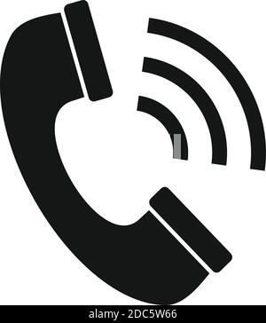 Headhunter call icon, simple style Stock Vector