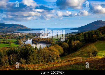 Flagstaff Viewpoint Newry, Co. Down, Northern Ireland Stock Photo