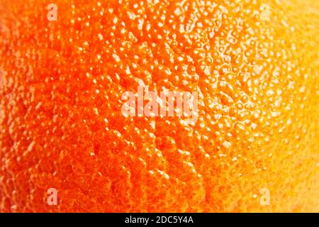 Mandarin, mandarine, tangerine orange skin texture close up details. Pimples Stock Photo