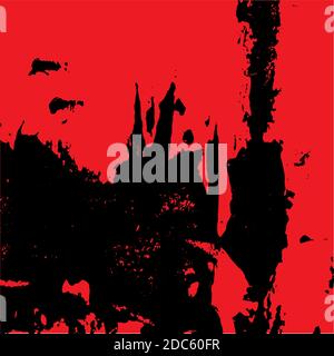 Abstract grunge background in red and black Stock Vector
