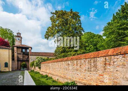 Ancient castle and historic village of Cordovado. Italy Stock Photo