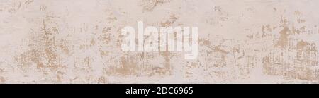 Bright panoramic wall texture with weathered plaster Stock Photo
