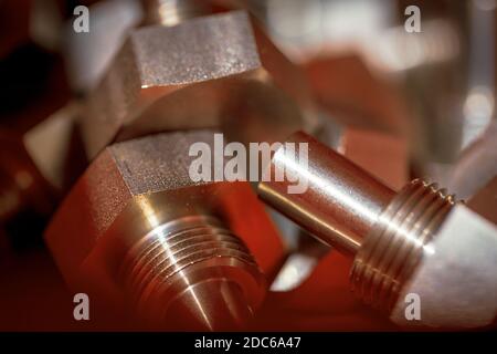 Engineered and manufactured components Stock Photo