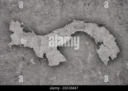 Map of Panama on weathered concrete Stock Photo - Alamy