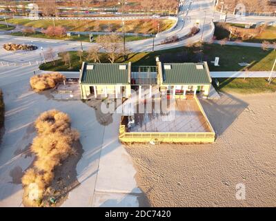 Aerial Views of Loyola Chicago campus Stock Photo