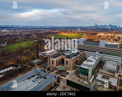 Aerial Views of Loyola Chicago campus Stock Photo