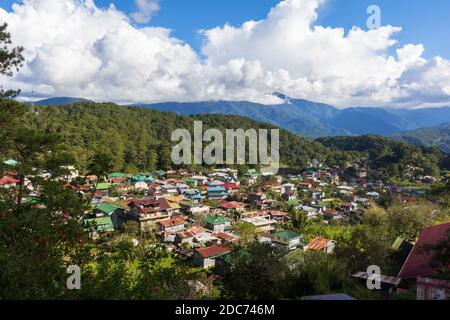 View overlooking th town of Sagada, Philippines Stock Photo