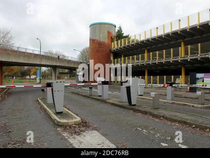 Multi-storey car park in avenue de charter, Chichester, West sussex, England. Stock Photo