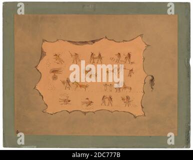 Facsimile of the Robe of Mah-to-toh-pa - Mandan C16952 (cut Stock Photo ...