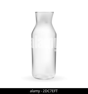Realistic 3D model of Glass bottle with lid on transparent Background ...