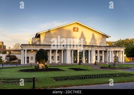 The De Montfort Hall live music and performance venue in Leicester, England Stock Photo