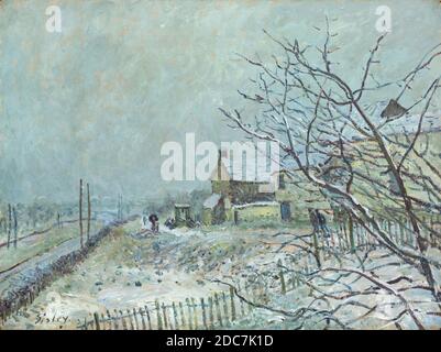 Alfred Sisley (1839 - 1899) - snow at louveciennes 1874