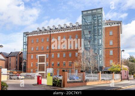 HM Land Registry, formerly the Pex factory, Westbridge Place, Leicester Office Stock Photo