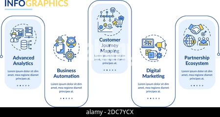 Digital advisory vector infographic template Stock Vector