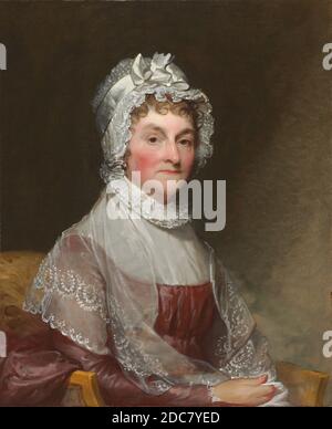 Gilbert Stuart, (painter), American, 1755 - 1828, Abigail Smith Adams (Mrs. John Adams), 1800/1815, oil on canvas, overall: 73.4 x 59.7 cm (28 7/8 x 23 1/2 in.), framed: 97.5 x 84.8 x 10.8 cm (38 3/8 x 33 3/8 x 4 1/4 in Stock Photo