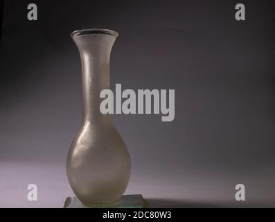 empty glass vase on fade background Stock Photo