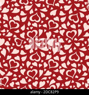 seamless pattern colorful hearts. Template for greeting cards, posters, print. Stock Vector