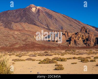 Mount Teide national park volcanic landscape, Tenerife, Canary Islands, Spain Stock Photo