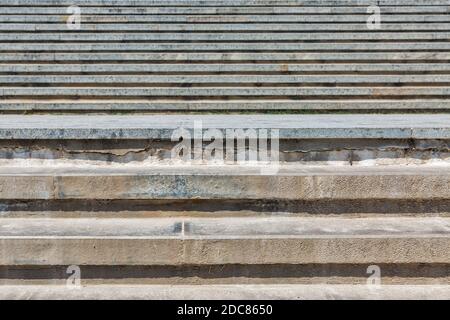 stone stairs detail closeup at sunnt day Stock Photo