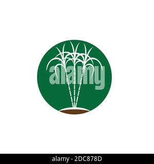 Sugarcane logo and symbol Stock Vector