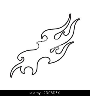 tribal flame vector symbol image Stock Vector
