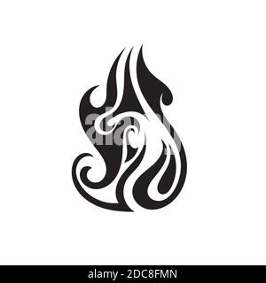 tribal flame vector symbol image Stock Vector Image & Art - Alamy