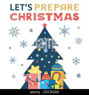 Happy holidays hand drawn vintage vector Stock Vector