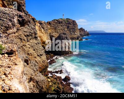 'Pointe des Châteaux' near Saint-François, Guadeloupe Stock Photo