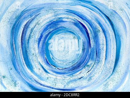 Abstract cosmic watercolor texture. Colorful brush stroke background. Hand painted overlay