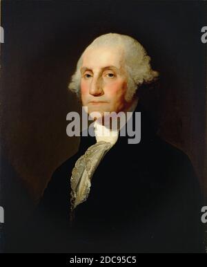 Gilbert Stuart, (painter), American, 1755 - 1828, George Washington, c. 1803/1805, oil on canvas, overall: 73.6 x 61.4 cm (29 x 24 3/16 in.), framed: 92.7 x 80 x 7.6 cm (36 1/2 x 31 1/2 x 3 in Stock Photo
