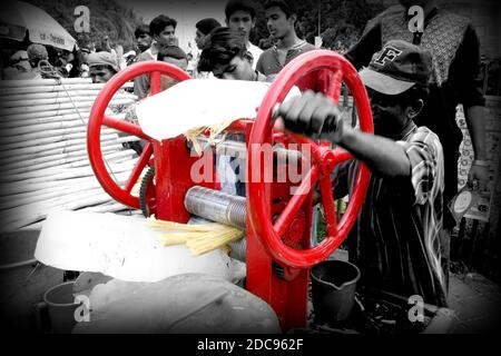 Daily Lifestyle Photos of street people in Bangladesh Stock Photo