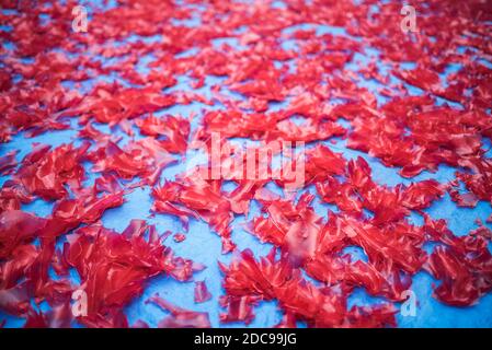 Krupuk (Kroepoek) production, Bukittinggi, West Sumatra, Indonesia, Asia Stock Photo