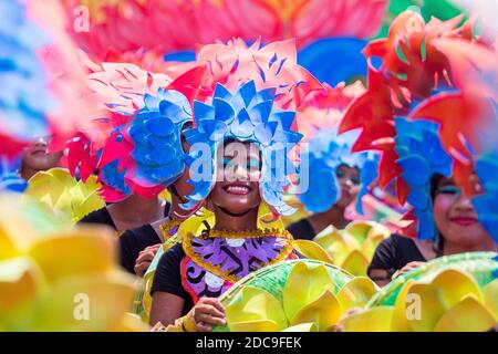 Colorful Kadayawan Festival in Davao City, Philippines Stock Photo