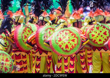 Colorful Kadayawan Festival in Davao City, Philippines Stock Photo