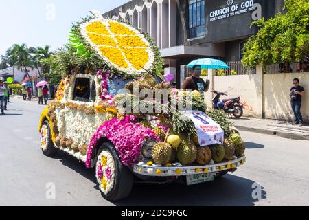 Colorful Kadayawan Festival in Davao City, Philippines Stock Photo