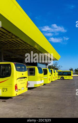 The Ceres bus terminal in Iloilo City, Philippines Stock Photo